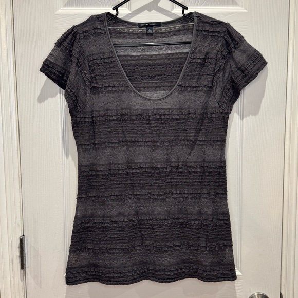 Banana Republic Tops - Banana Republic Women’s Large Lace Blouse w/ Cami Grey